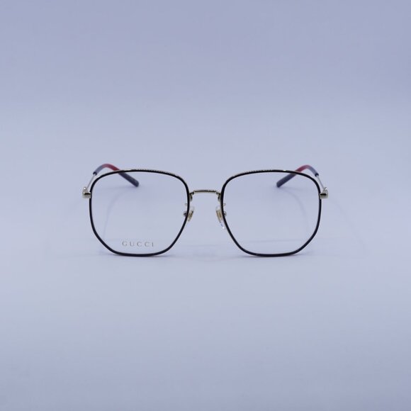 Gucci GG1197OA 003 Eyeglasses Gold/Black 56mm Square Frame - Picture 4 of 13